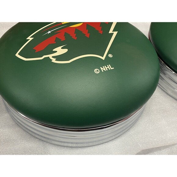 25" L8C3C - Chrome Minnesota Wild Swivel Bar Stool with 2.5" Ribbed Accent Ring - Picture 6 of 12